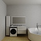Style Line Мебель для ванной Даллас 140 R Люкс Plus 2 ящика подвесная белая – картинка-19